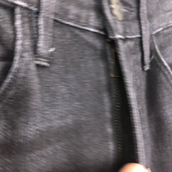 3x1 Authentic Straight Cropped Fray Raw Hem Jeans in Shake Black Cotton Stretch - Picture 5 of 8